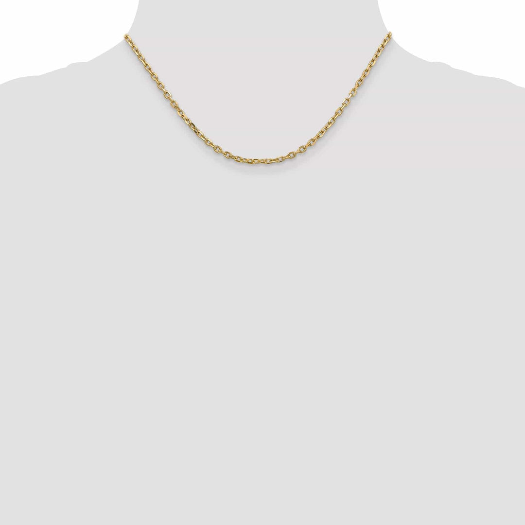 Lovely Rita's Chains 14k Yellow Gold 3.00mm Round Link Cable Chain