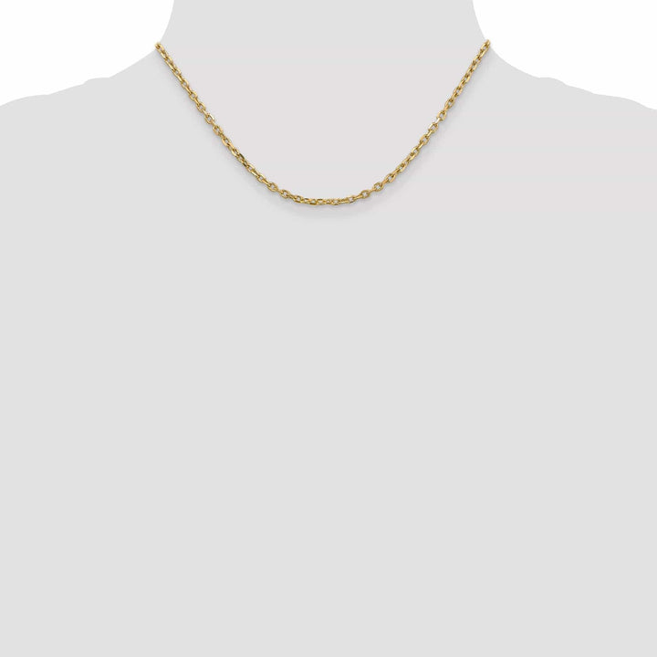 Lovely Rita's Chains 14k Yellow Gold 3.00mm Round Link Cable Chain