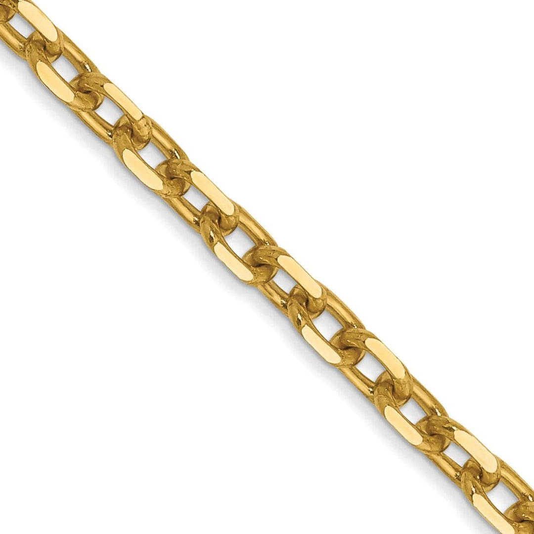 Lovely Rita's Chains 14k Yellow Gold 3.00mm Round Link Cable Chain