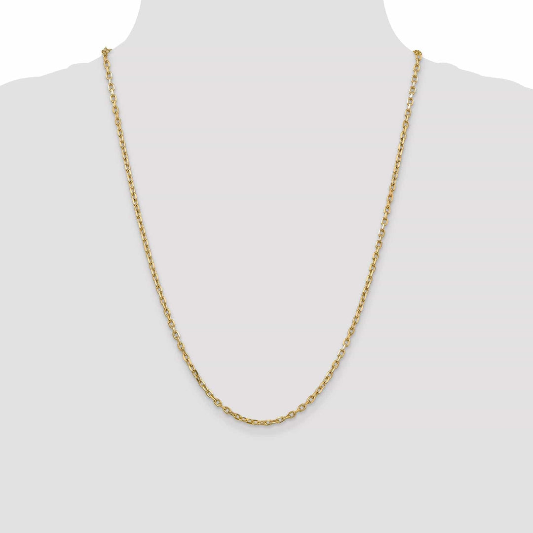 Lovely Rita's Chains 14k Yellow Gold 3.00mm Round Link Cable Chain