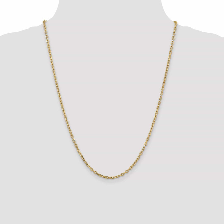 Lovely Rita's Chains 14k Yellow Gold 3.00mm Round Link Cable Chain