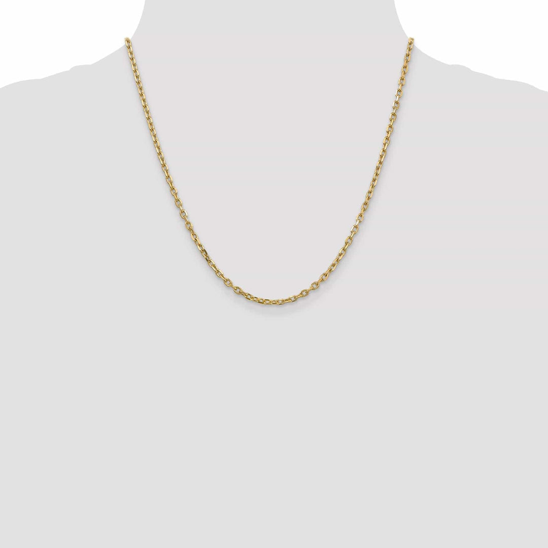 Lovely Rita's Chains 14k Yellow Gold 3.00mm Round Link Cable Chain