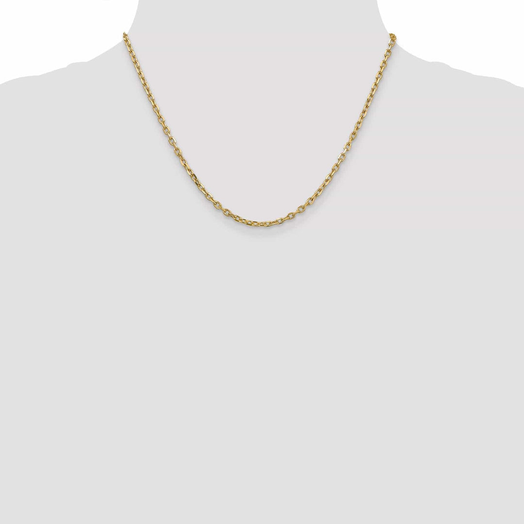 Lovely Rita's Chains 14k Yellow Gold 3.00mm Round Link Cable Chain