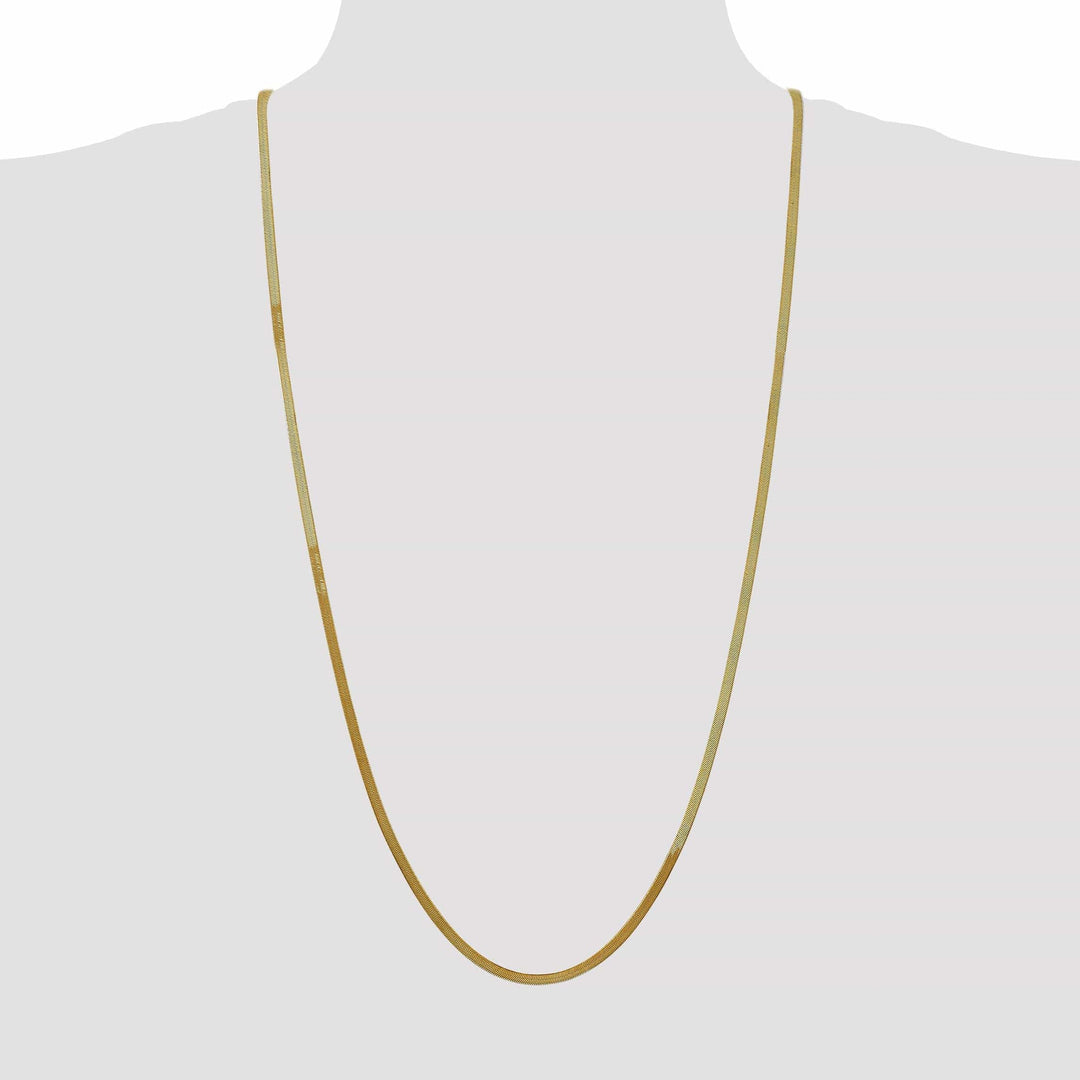 Lovely Rita's Chains 14k Yellow Gold 3.00mm Silky Herringbone Chain