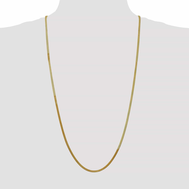 Lovely Rita's Chains 14k Yellow Gold 3.00mm Silky Herringbone Chain