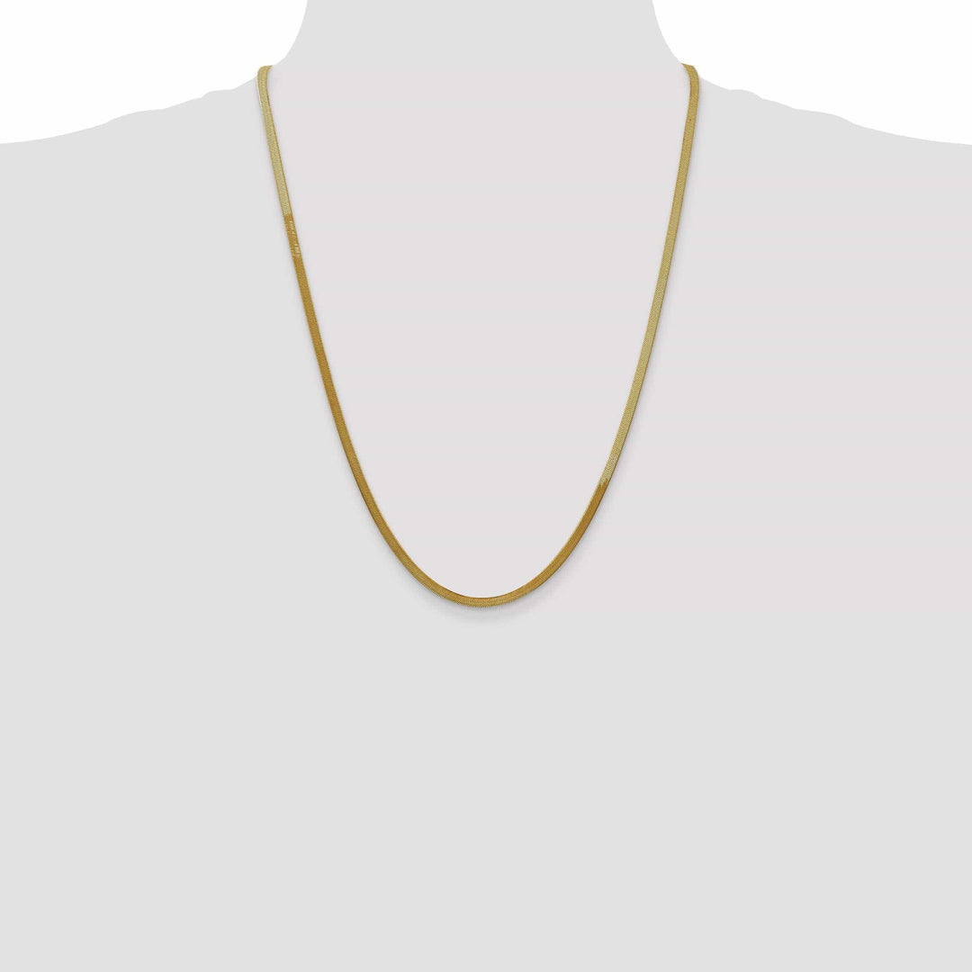Lovely Rita's Chains 14k Yellow Gold 3.00mm Silky Herringbone Chain