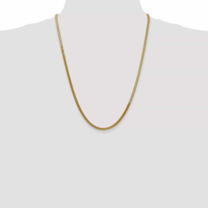 Lovely Rita's Chains 14k Yellow Gold 3.00mm Silky Herringbone Chain