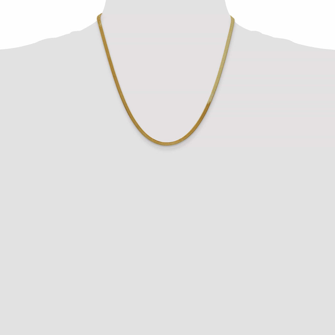 Lovely Rita's Chains 14k Yellow Gold 3.00mm Silky Herringbone Chain