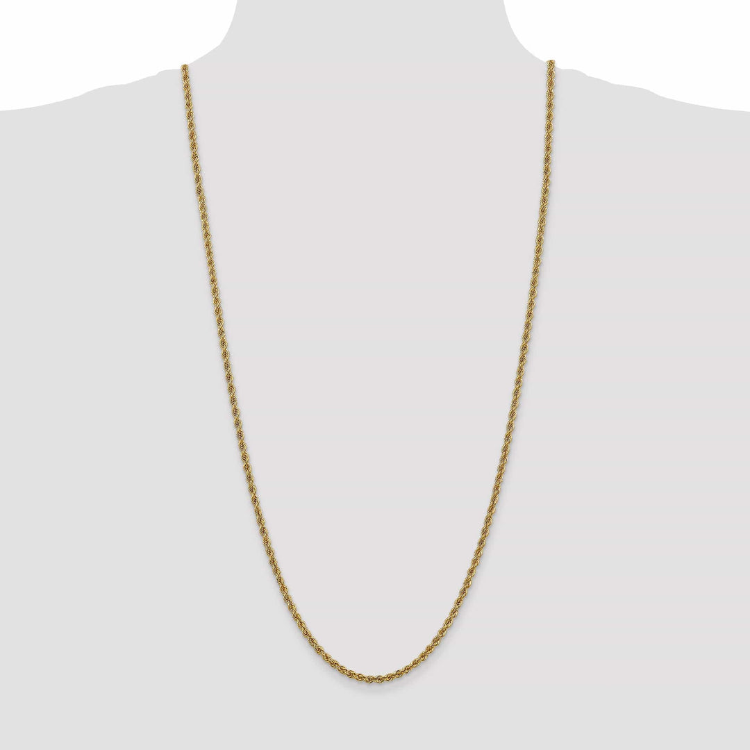 Lovely Rita's Chains 14k Yellow Gold 3.0mm Solid Rope Chain