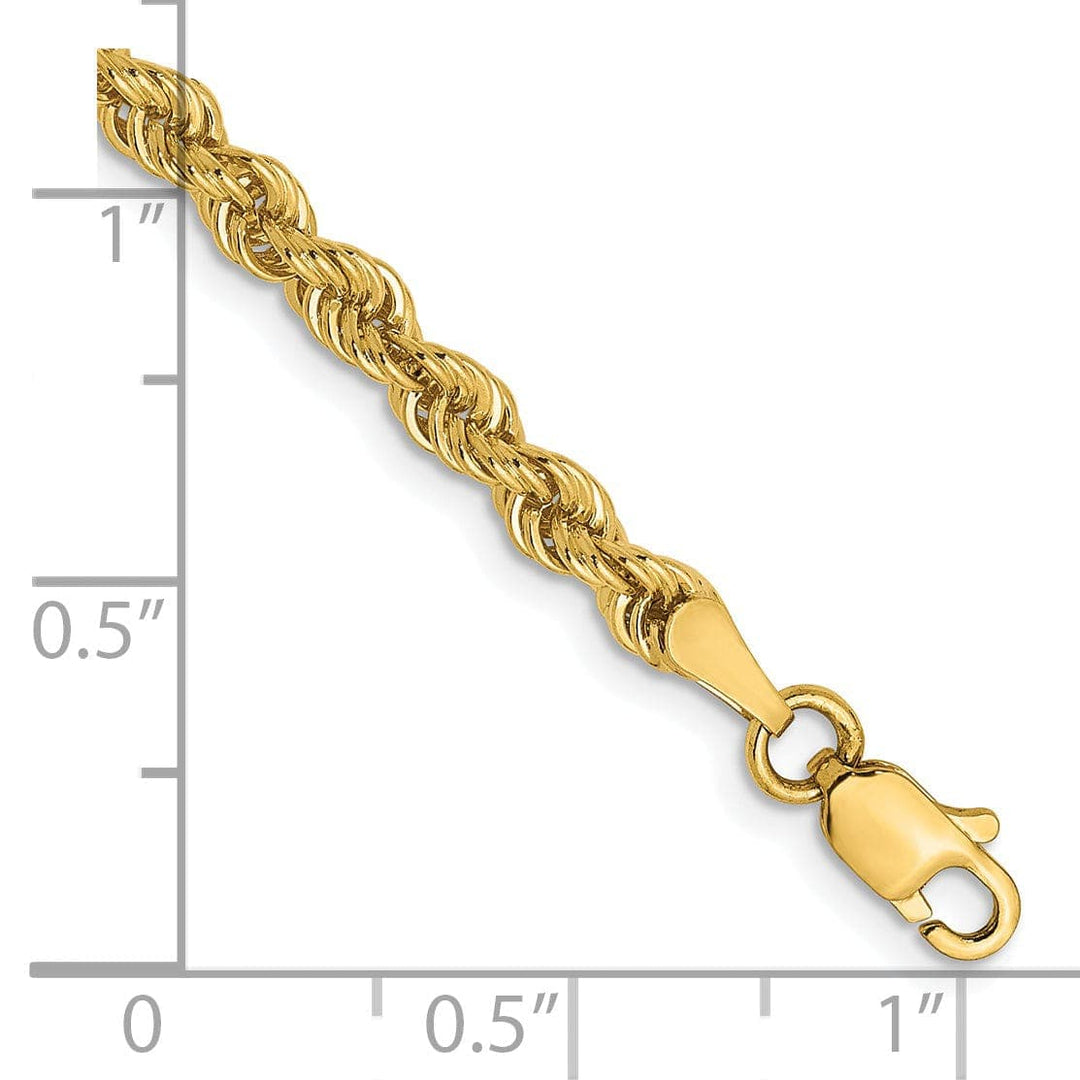 Lovely Rita's Chains 14k Yellow Gold 3.0mm Solid Rope Chain