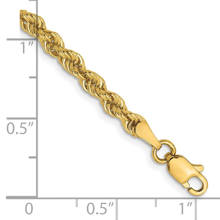 Lovely Rita's Chains 14k Yellow Gold 3.0mm Solid Rope Chain