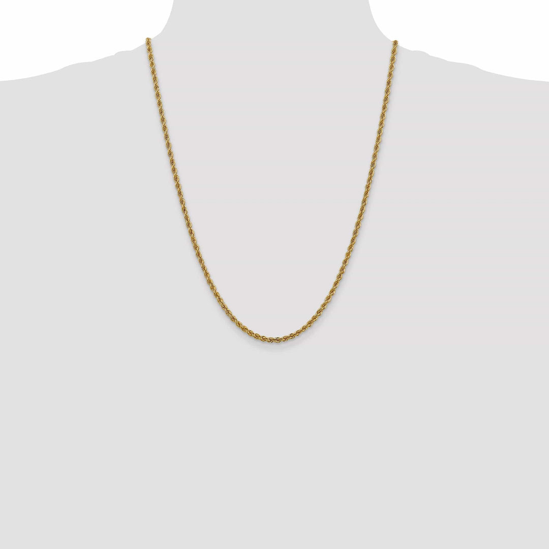 Lovely Rita's Chains 14k Yellow Gold 3.0mm Solid Rope Chain