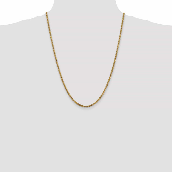 Lovely Rita's Chains 14k Yellow Gold 3.0mm Solid Rope Chain