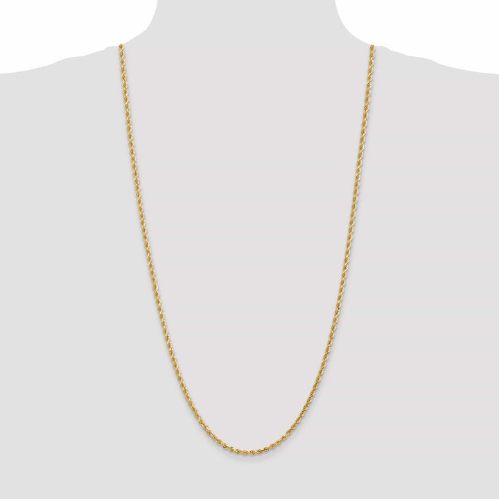 Lovely Rita's Chains 14k Yellow Gold 3.20mm Diamond Cut Rope Chain