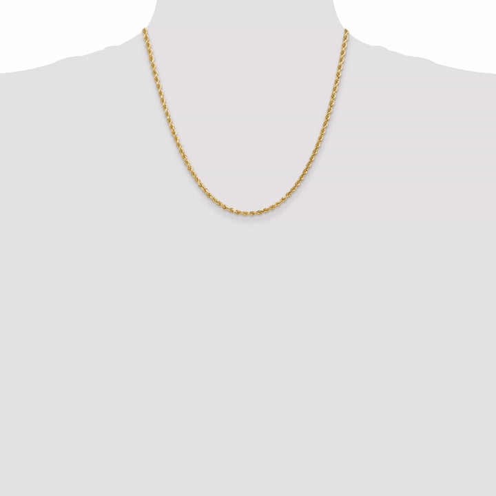 Lovely Rita's Chains 14k Yellow Gold 3.20mm Diamond Cut Rope Chain
