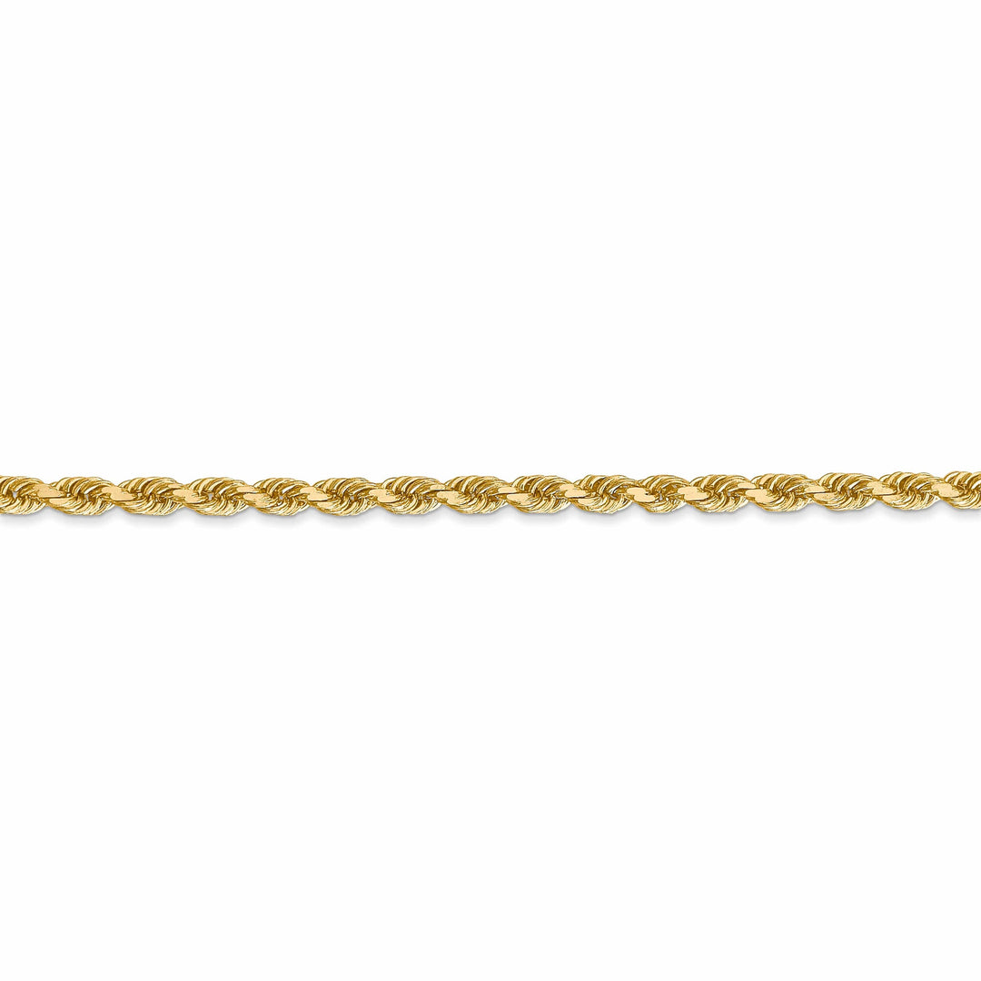 Lovely Rita's Chains 14k Yellow Gold 3.20mm Diamond Cut Rope Chain
