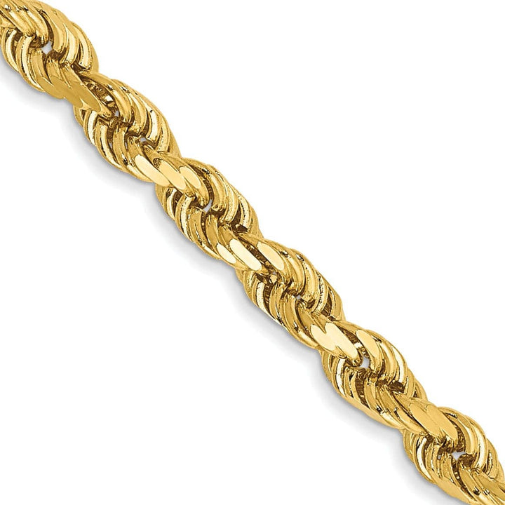 Lovely Rita's Chains 14k Yellow Gold 3.20mm Diamond Cut Rope Chain