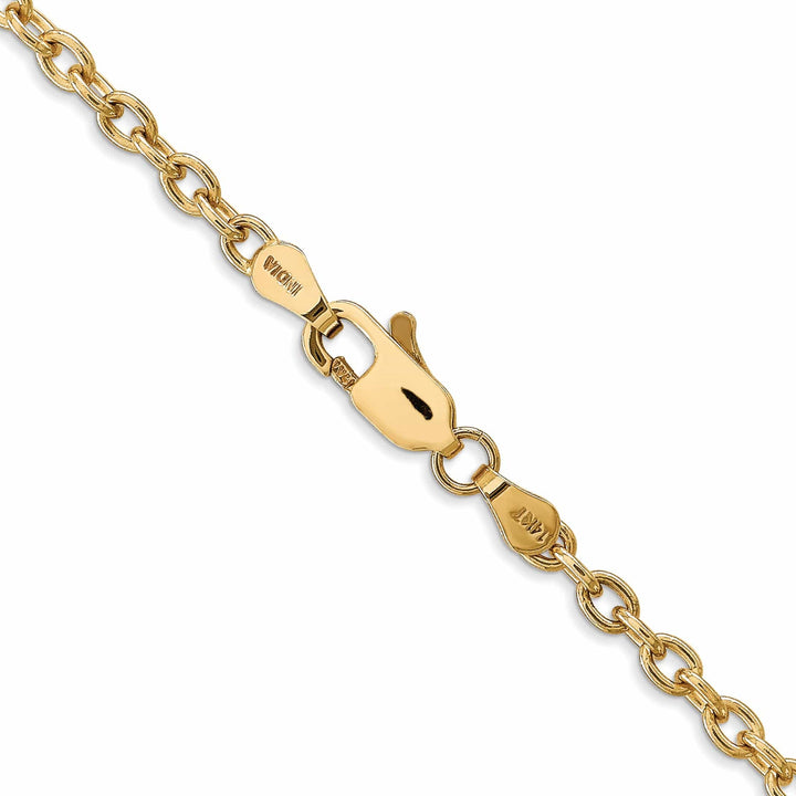 Lovely Rita's Chains 14k Yellow Gold 3.20mm Round Link Cable Chain