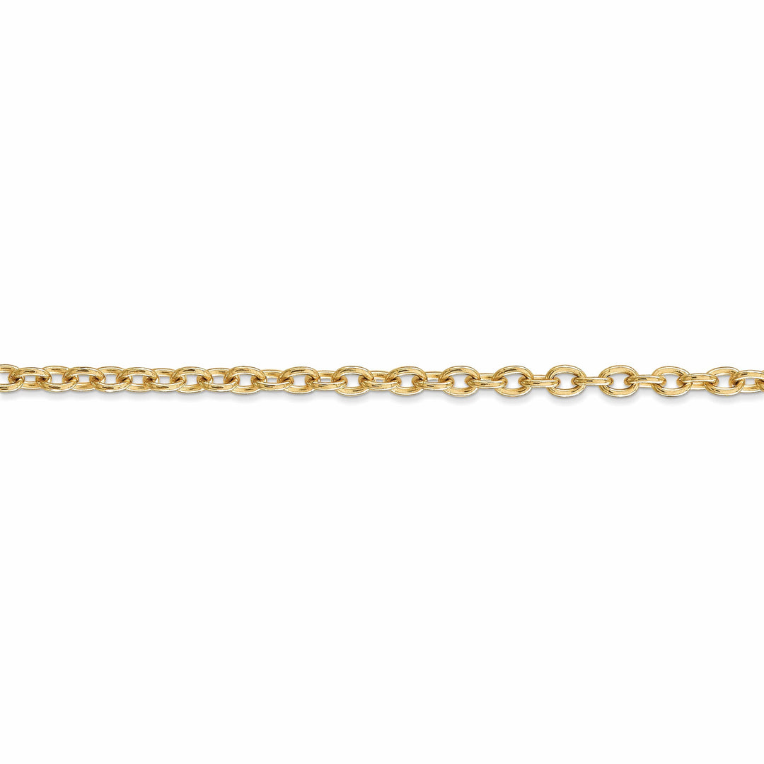 Lovely Rita's Chains 14k Yellow Gold 3.20mm Round Link Cable Chain