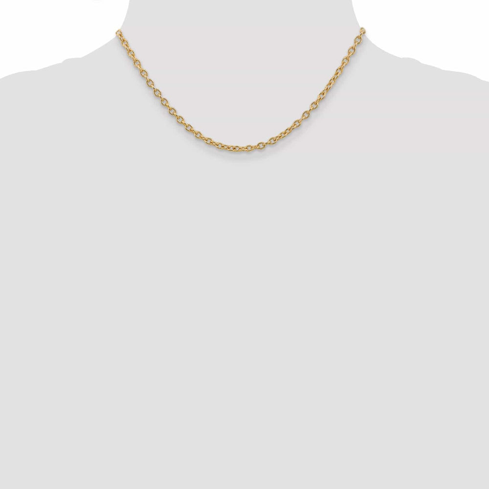 Lovely Rita's Chains 14k Yellow Gold 3.20mm Round Link Cable Chain