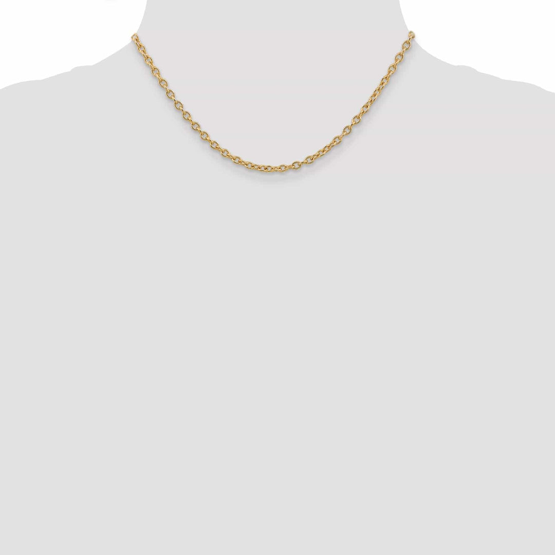 Lovely Rita's Chains 14k Yellow Gold 3.20mm Round Link Cable Chain