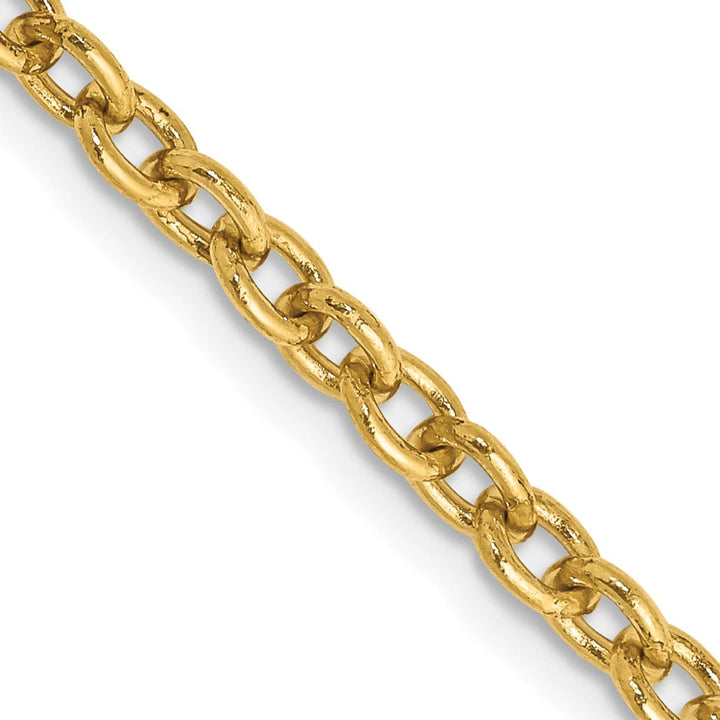 Lovely Rita's Chains 14k Yellow Gold 3.20mm Round Link Cable Chain