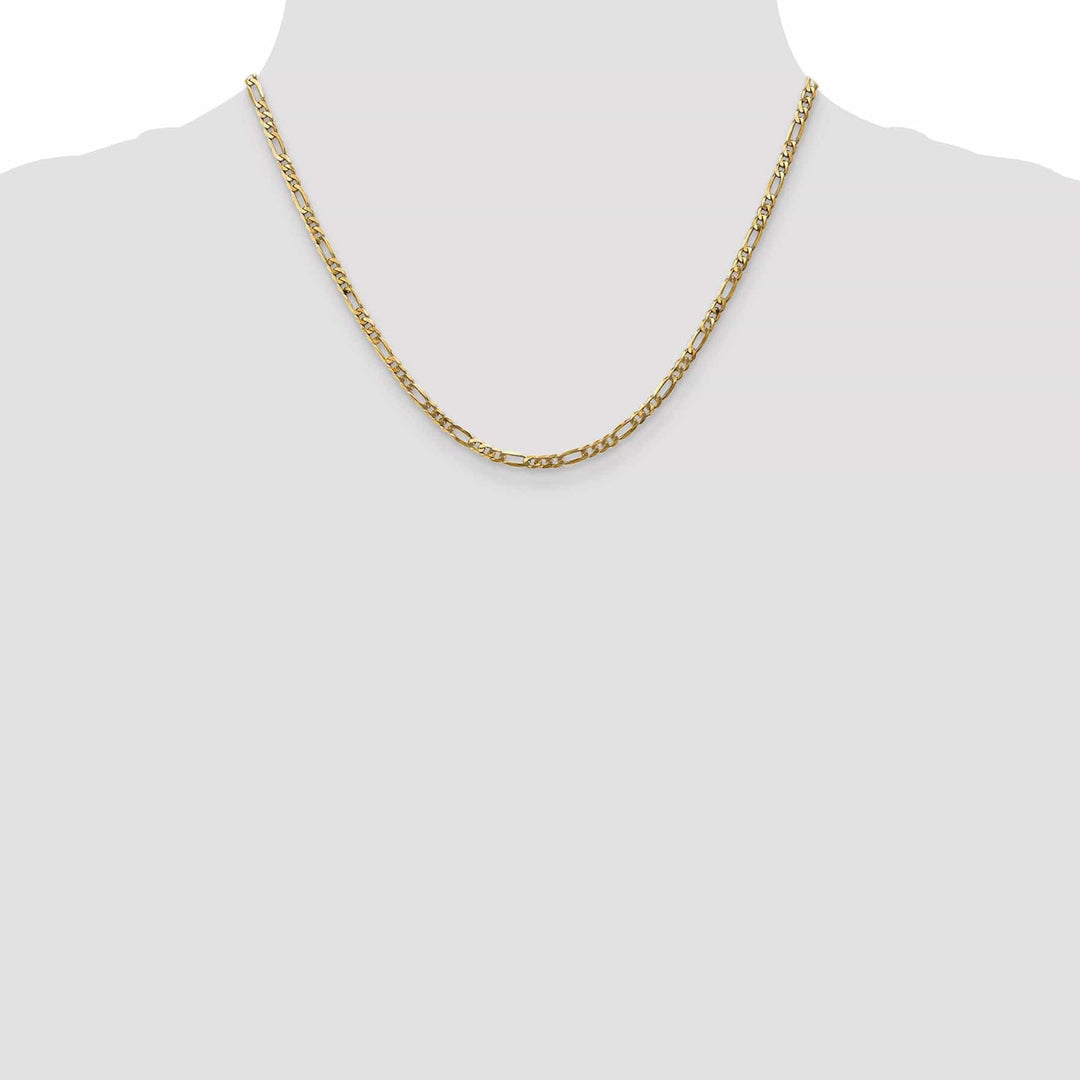 Lovely Rita's Chains 14k Yellow Gold 3.25.0mm Flat Figaro Chain