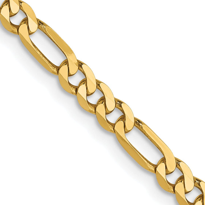 Lovely Rita's Chains 14k Yellow Gold 3.25.0mm Flat Figaro Chain