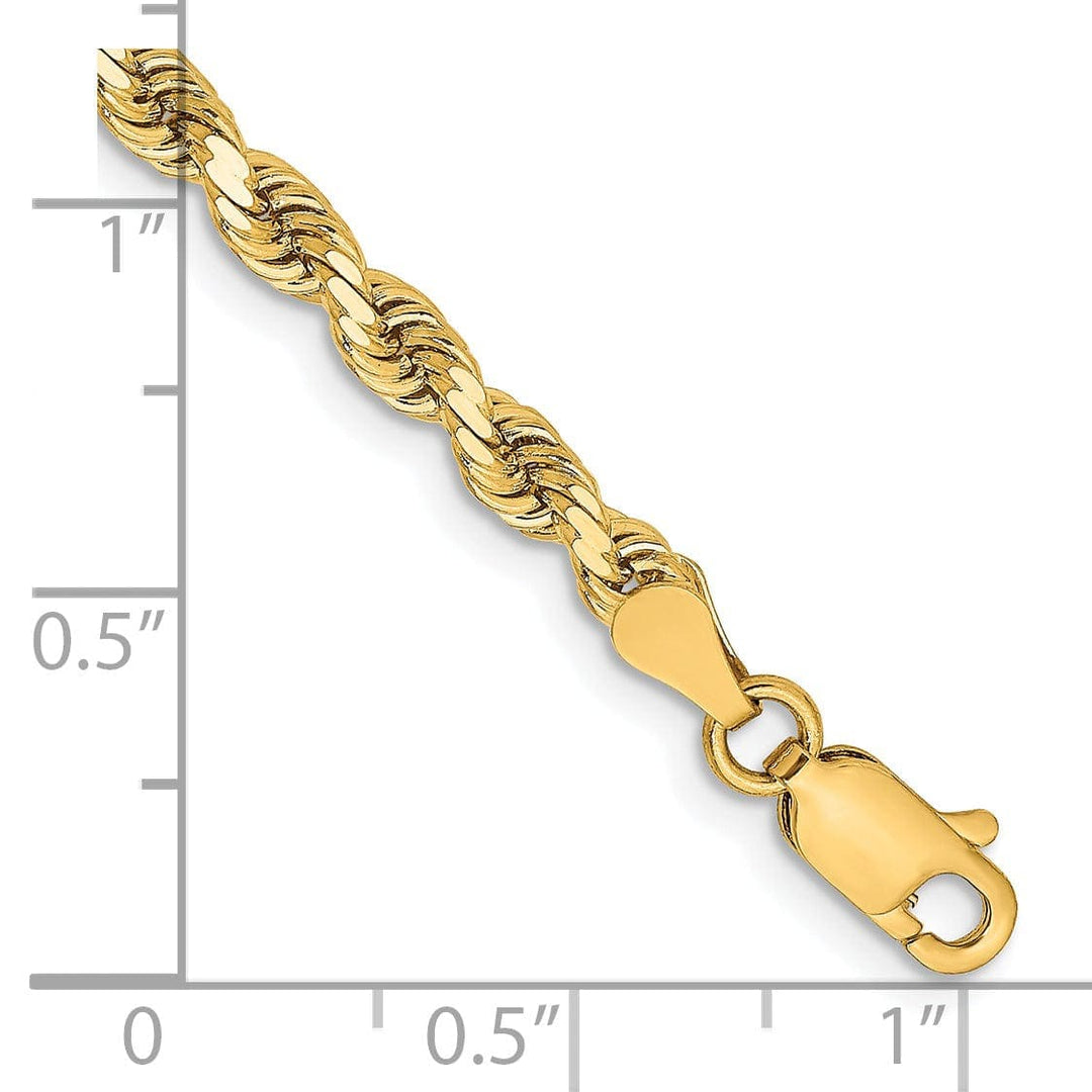 Lovely Rita's Chains 14k Yellow Gold 3.25mm D.C Rope Chain