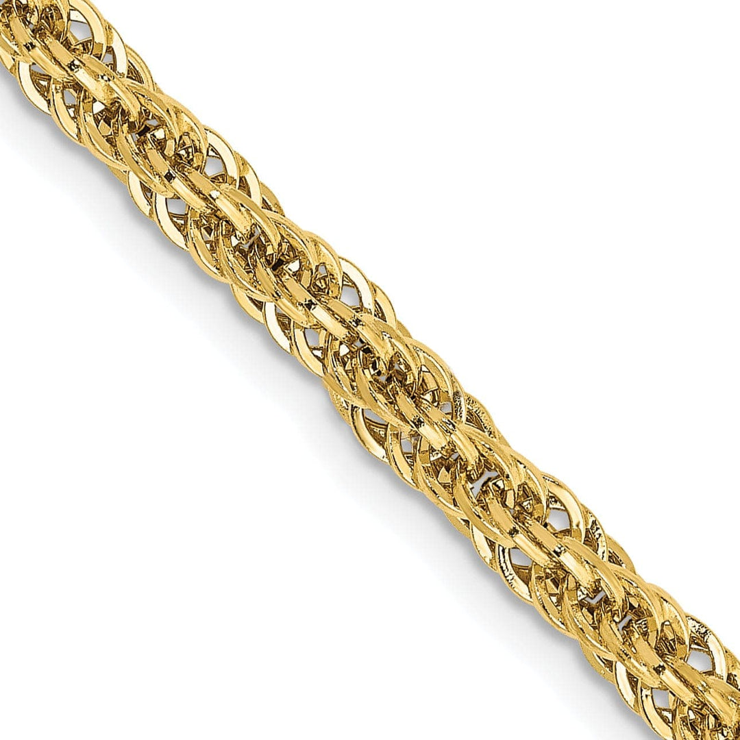Lovely Rita's Chains 14k Yellow Gold 3.30mm D.C Semi Solid Rope Chain