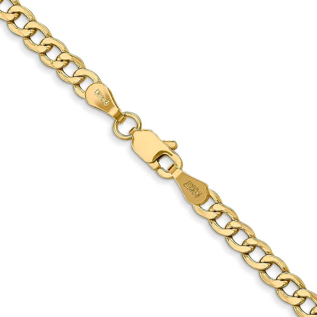 Lovely Rita's Chains 14k Yellow Gold 3.35m Semi Solid Curb Link Chain