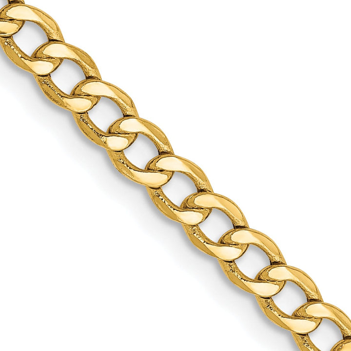 Lovely Rita's Chains 14k Yellow Gold 3.35m Semi Solid Curb Link Chain