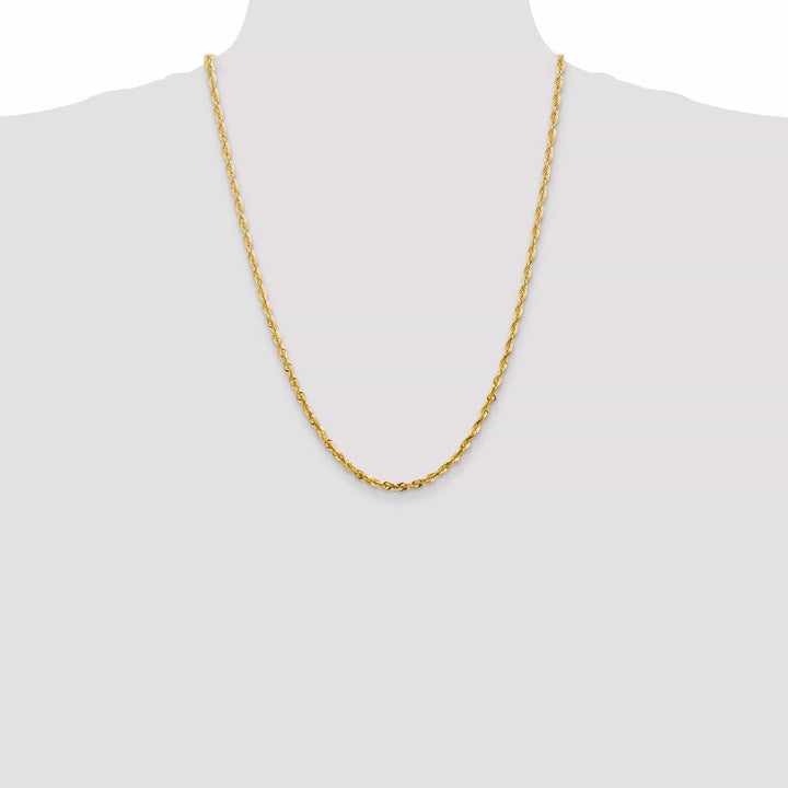 Lovely Rita's Chains 14k Yellow Gold 3.47mm DC ExtraLight Rope Chain