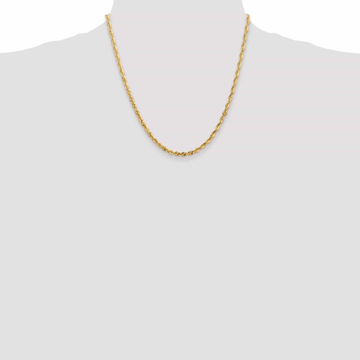 Lovely Rita's Chains 14k Yellow Gold 3.47mm DC ExtraLight Rope Chain