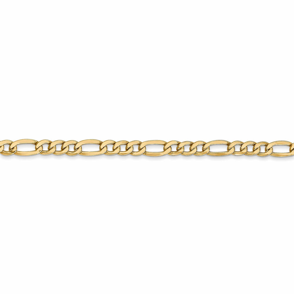 Lovely Rita's Chains 14k Yellow Gold 3.50-mm Semi Solid Figaro Chain