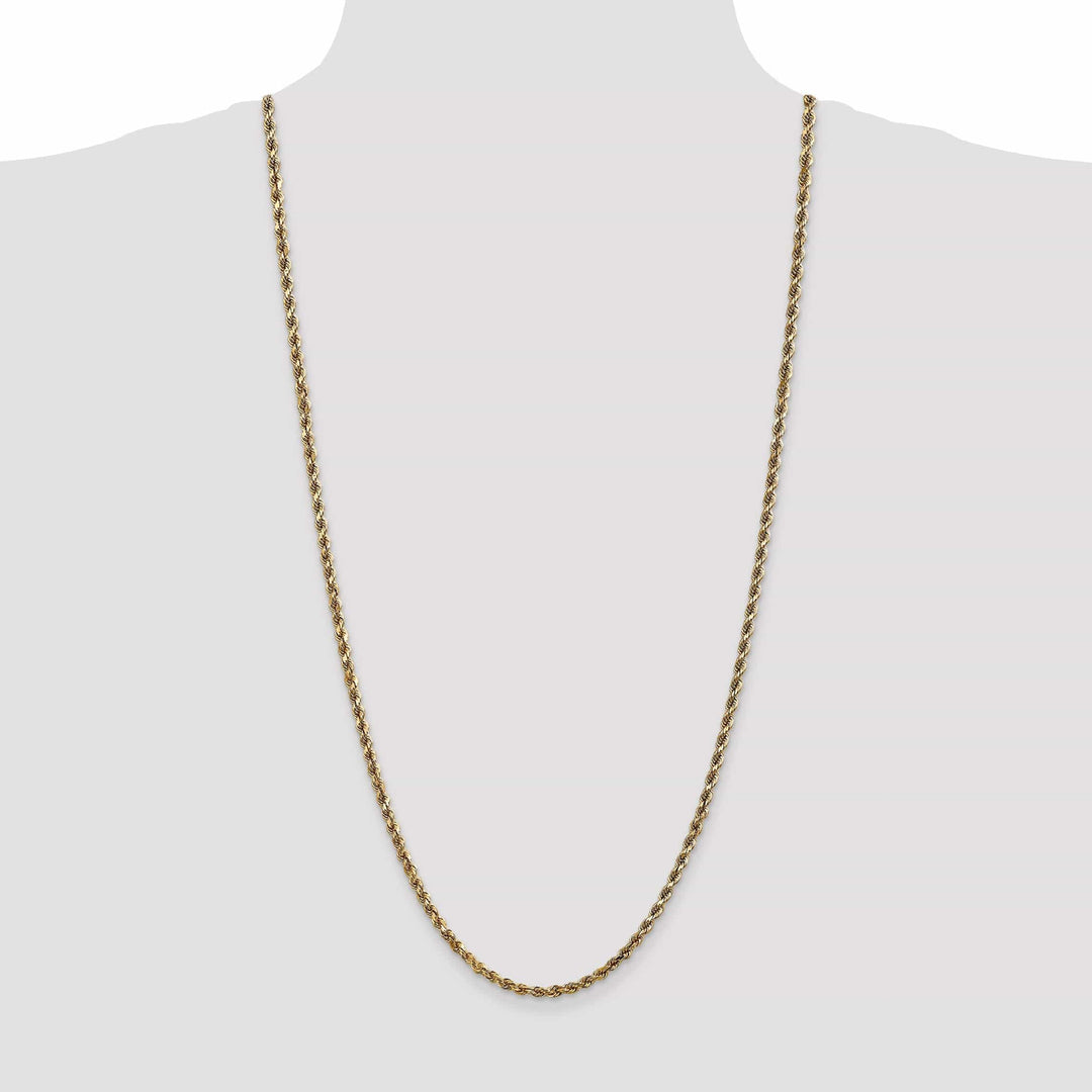 Lovely Rita's Chains 14k Yellow Gold 3.50mm Diamond Cut Rope Chain