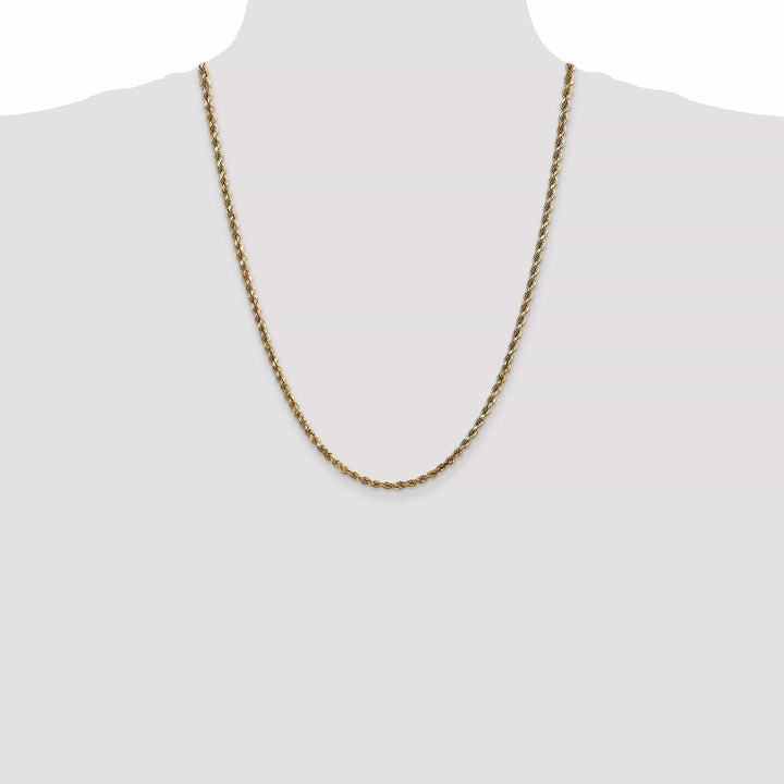 Lovely Rita's Chains 14k Yellow Gold 3.50mm Diamond Cut Rope Chain