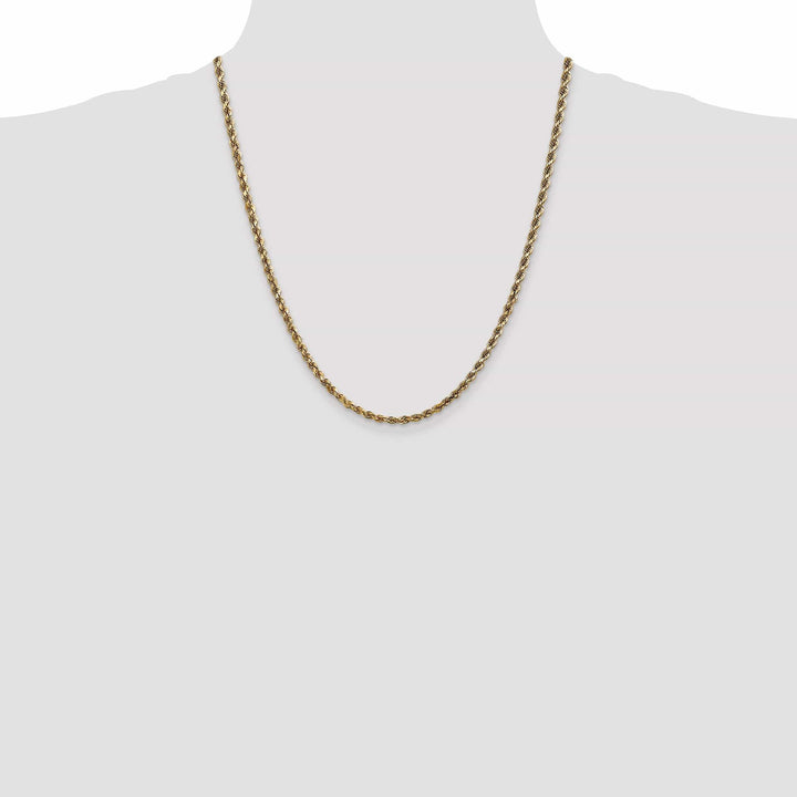 Lovely Rita's Chains 14k Yellow Gold 3.50mm Diamond Cut Rope Chain