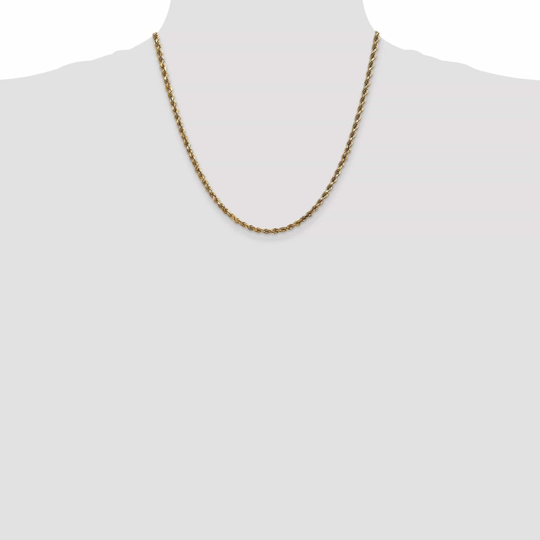 Lovely Rita's Chains 14k Yellow Gold 3.50mm Diamond Cut Rope Chain