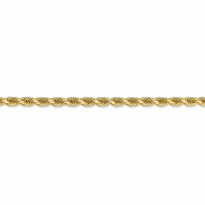 Lovely Rita's Chains 14k Yellow Gold 3.50mm Diamond Cut Rope Chain