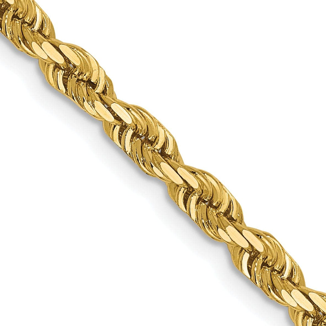Lovely Rita's Chains 14k Yellow Gold 3.5mm D.C Lightweight Rope Chain