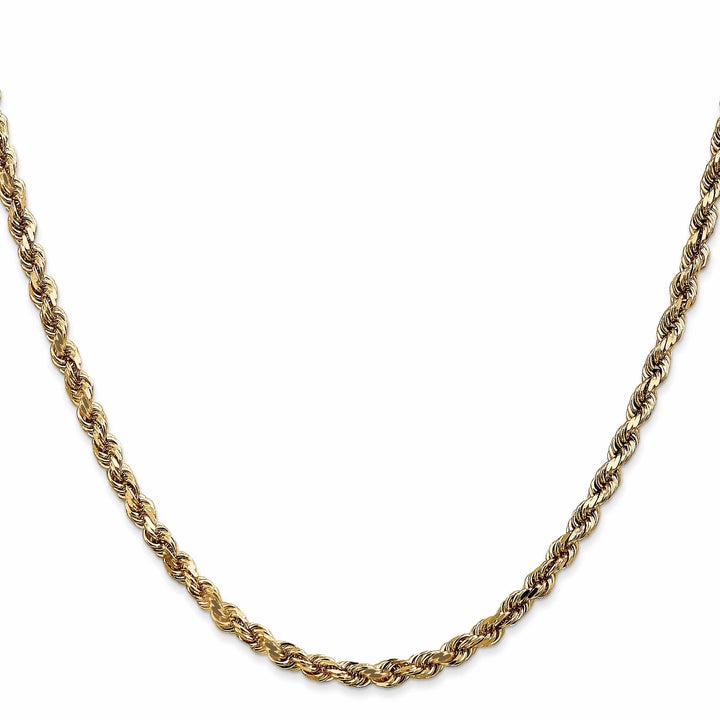Lovely Rita's Chains 14k Yellow Gold 3.5mm D.C Lightweight Rope Chain