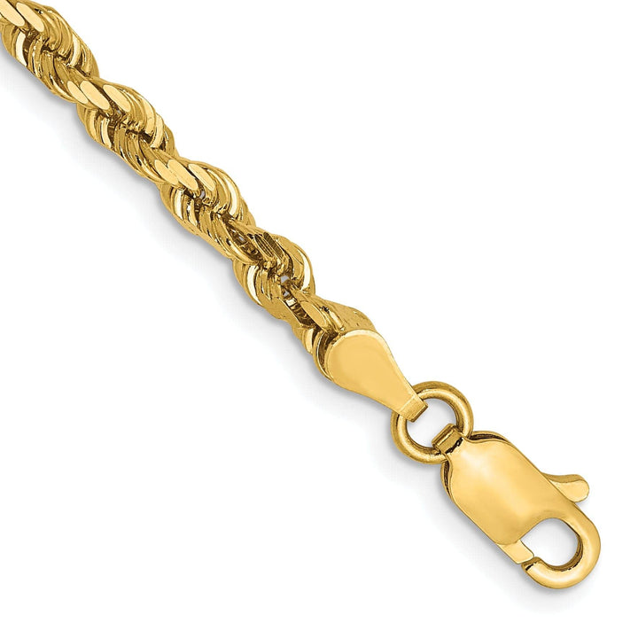 Lovely Rita's Chains 14k Yellow Gold 3.5mm D.C Lightweight Rope Chain