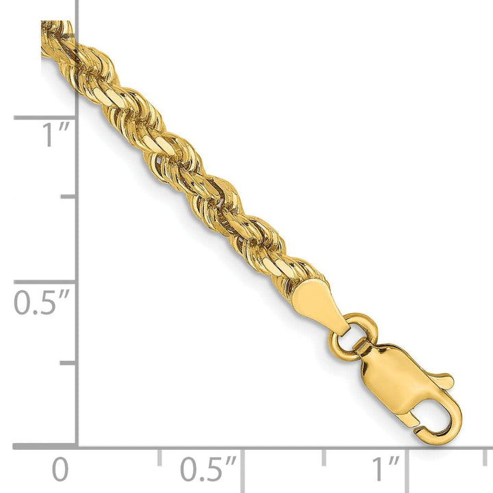 Lovely Rita's Chains 14k Yellow Gold 3.5mm D.C Rope Chain
