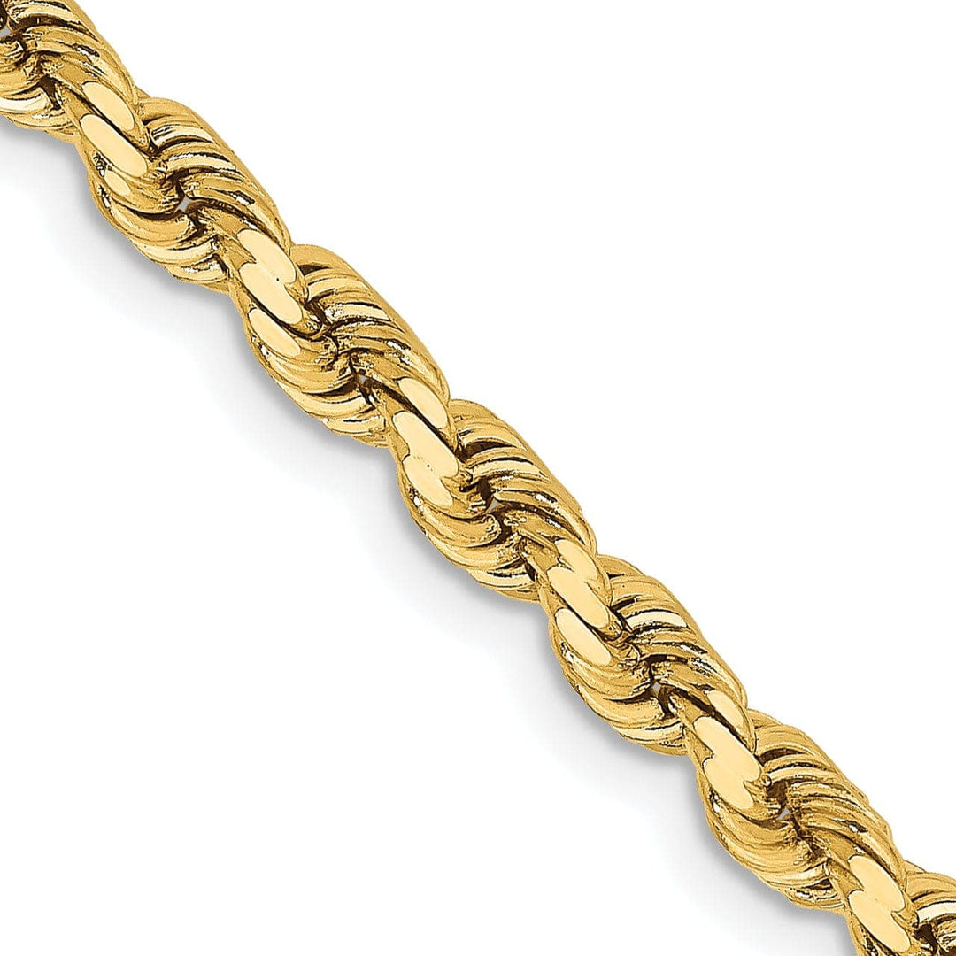 Lovely Rita's Chains 14k Yellow Gold 3.75mm Diamond Cut Rope Chain