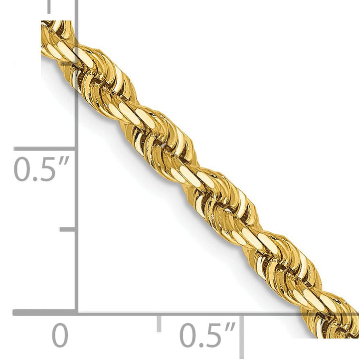 Lovely Rita's Chains 14k Yellow Gold 3.80mm D.C Quadruple Rope Chain