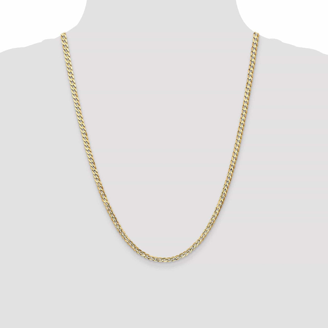 Lovely Rita's Chains 14k Yellow Gold 3.80mm Open Concave Curb Chain