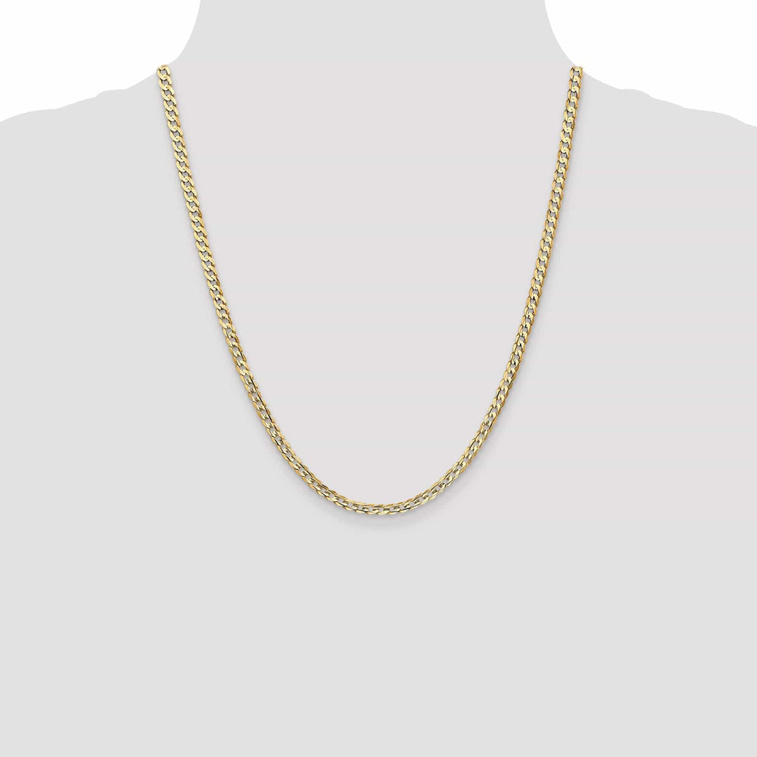 Lovely Rita's Chains 14k Yellow Gold 3.80mm Open Concave Curb Chain