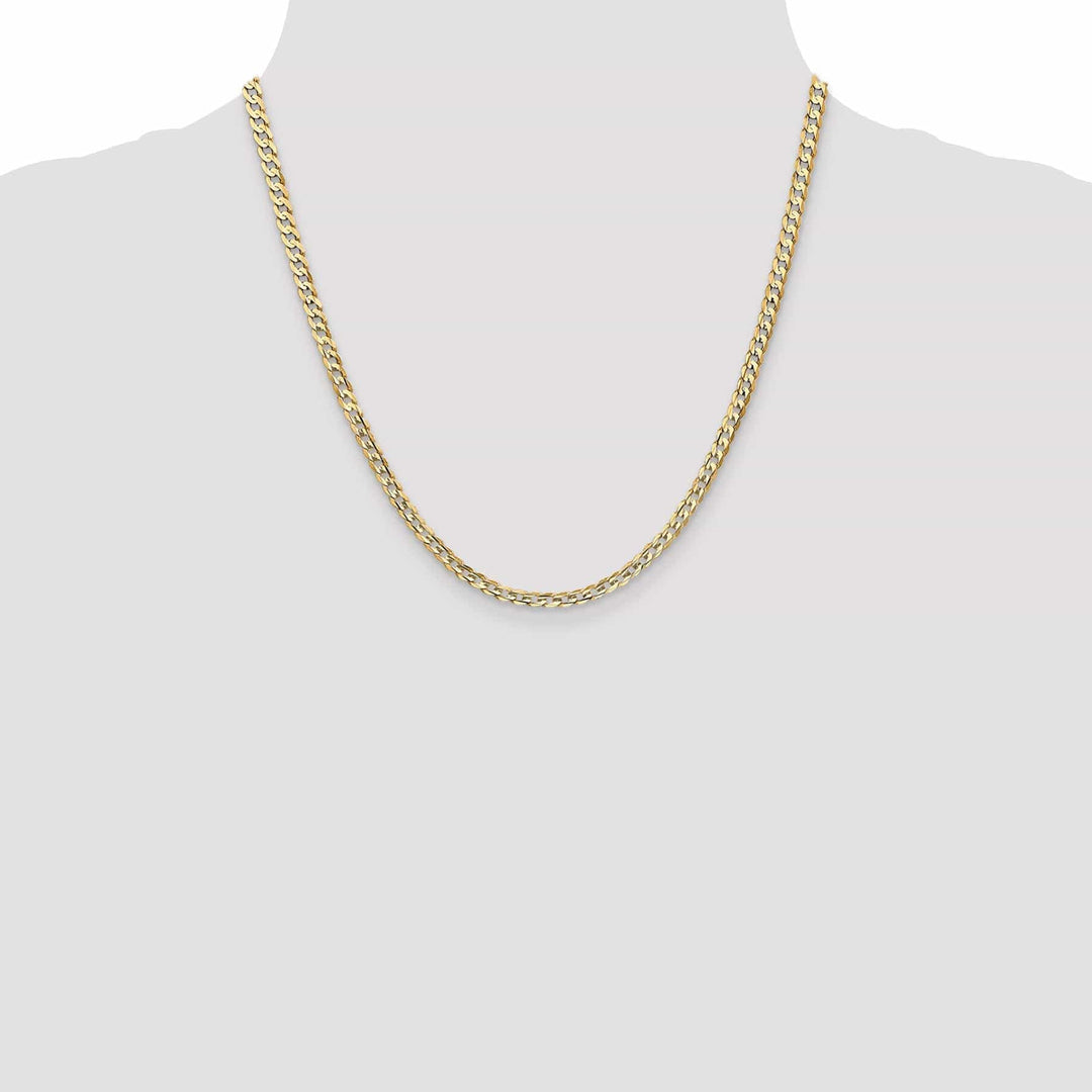 Lovely Rita's Chains 14k Yellow Gold 3.80mm Open Concave Curb Chain