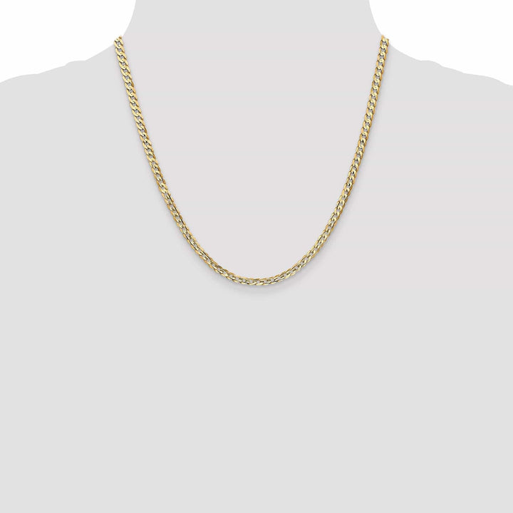 Lovely Rita's Chains 14k Yellow Gold 3.80mm Open Concave Curb Chain
